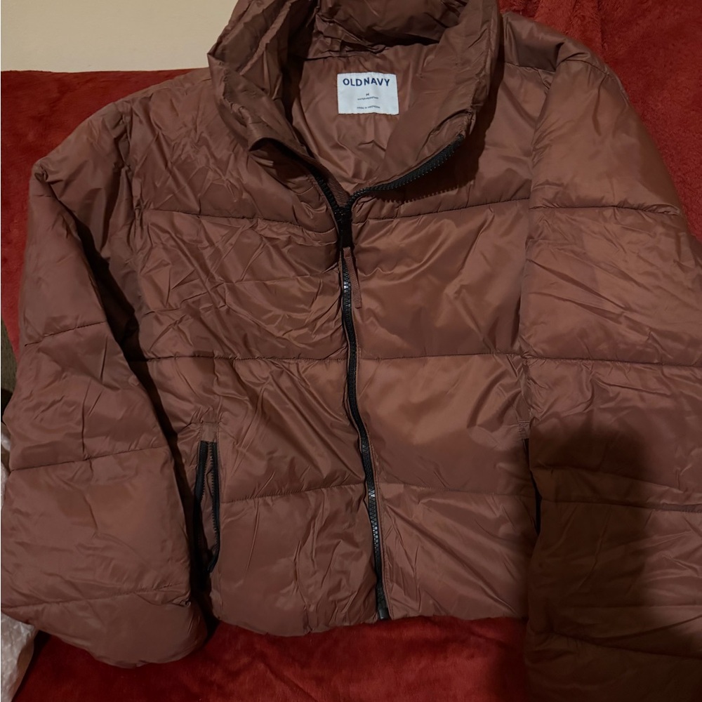Old Navy Chocolate Puffer Coat